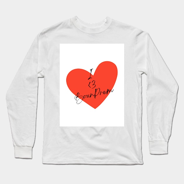 I Love BounPrem Between Us Until We Meet Again Long Sleeve T-Shirt by LambiePies